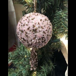 Beaded ball ornament